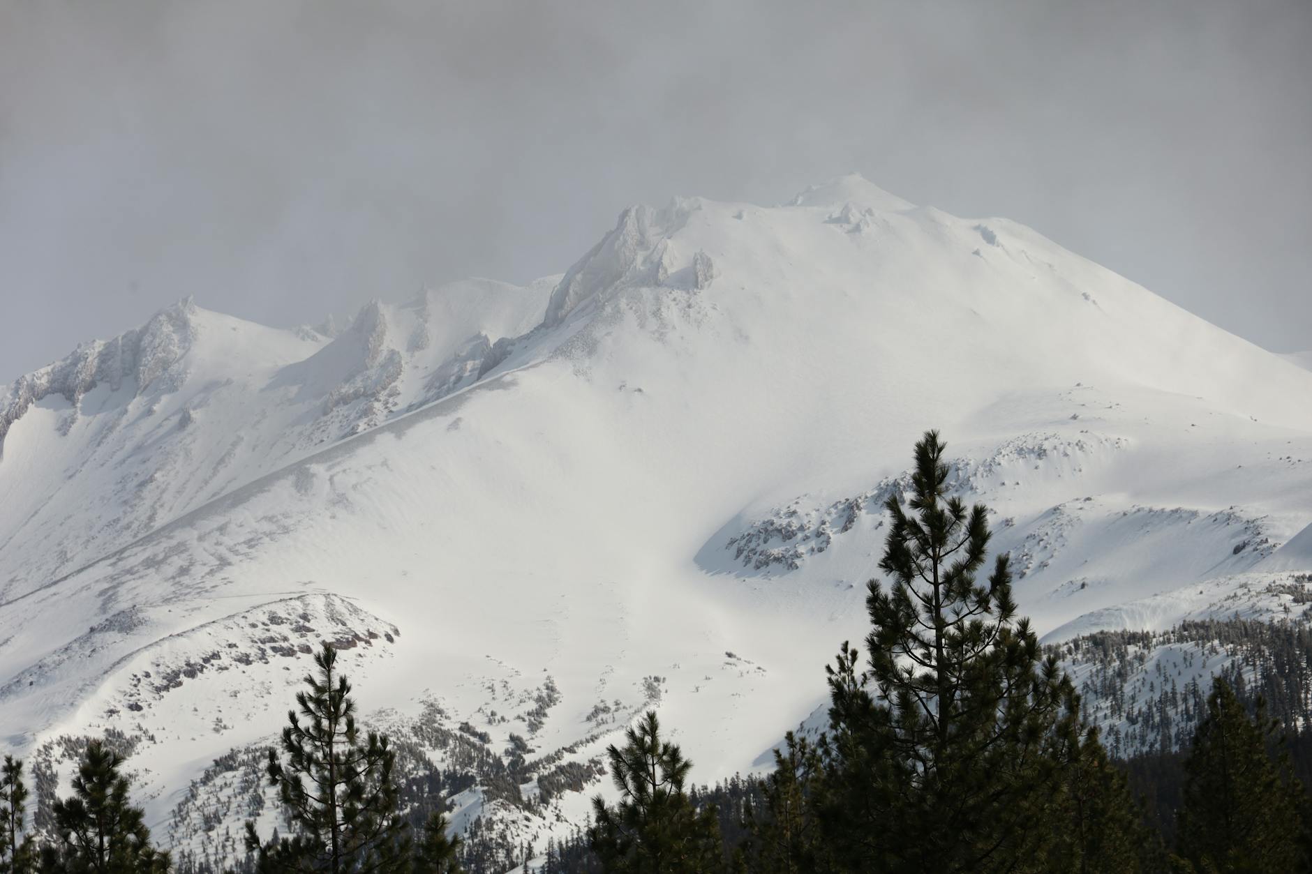 Mount Shasta snow-capped peak